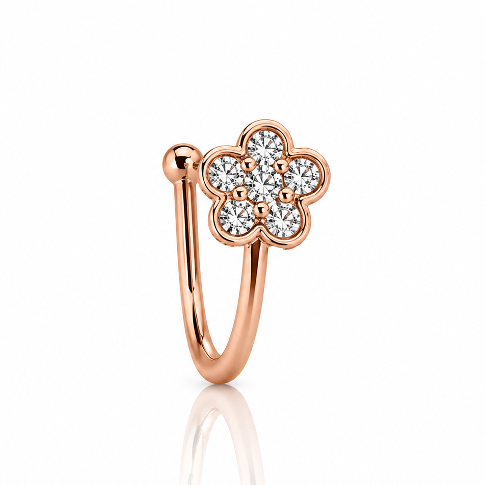 Anti Tarnish CZ nose pin