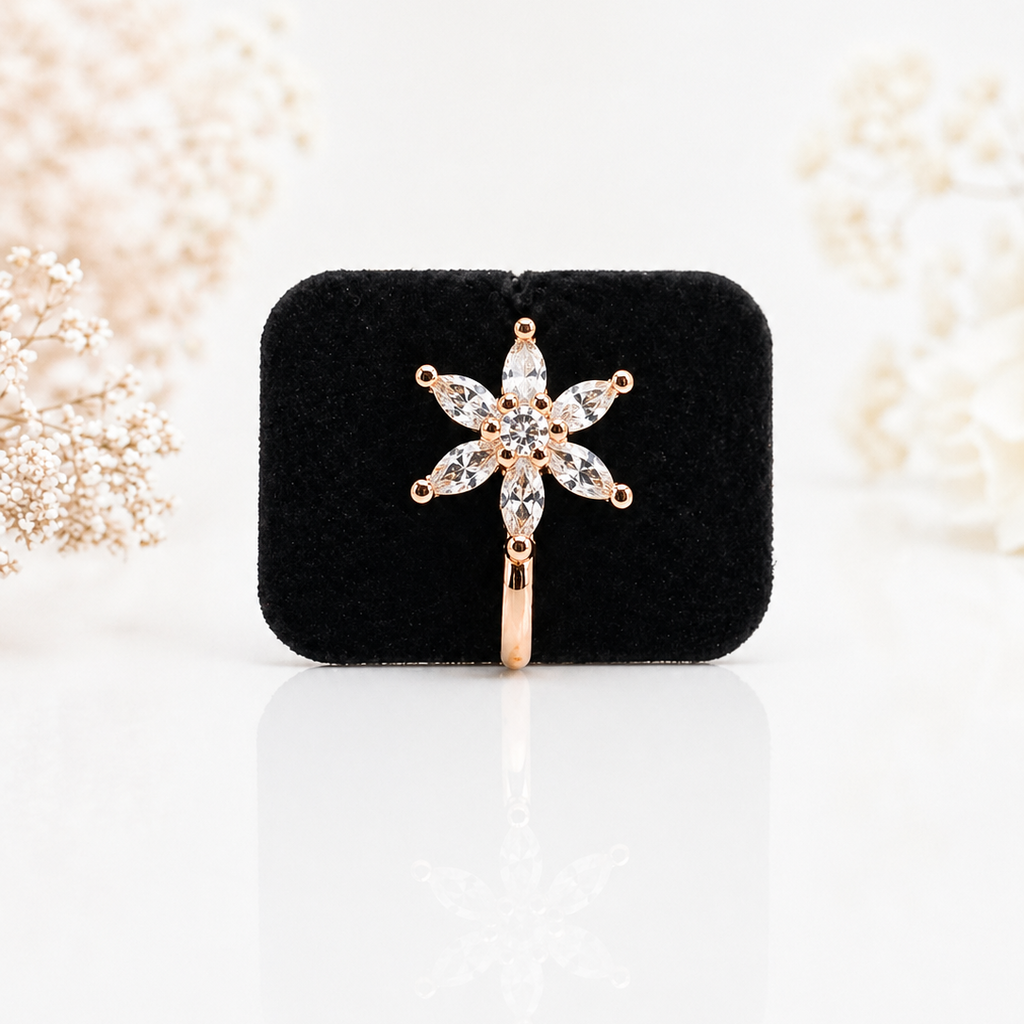 Anti Tarnish CZ nose pin