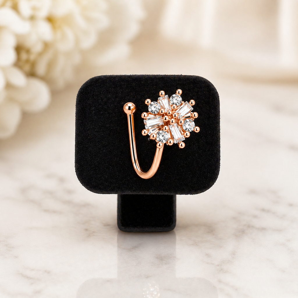 Anti Tarnish CZ nose pin