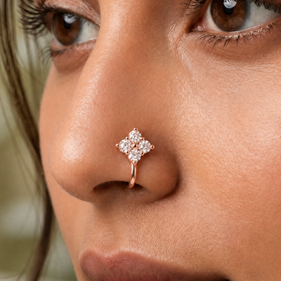 Anti Tarnish CZ nose pin